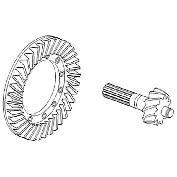 Aftermarket 166160BM91 New Crown Wheel & Piston Set Made Fits Massey Ferguson Tractor Models 1661608M91 - main